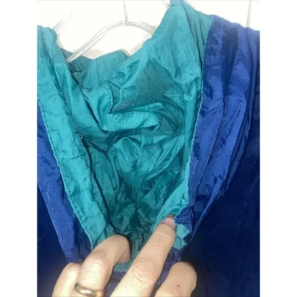 Vintage Honors Color Block Windbreaker Men’s Size XL Green Navy Hood 90’s - Picture 8 of 8